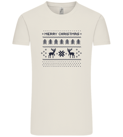 8-Bit Christmas Design - Comfort Unisex T-Shirt_ECRU_front