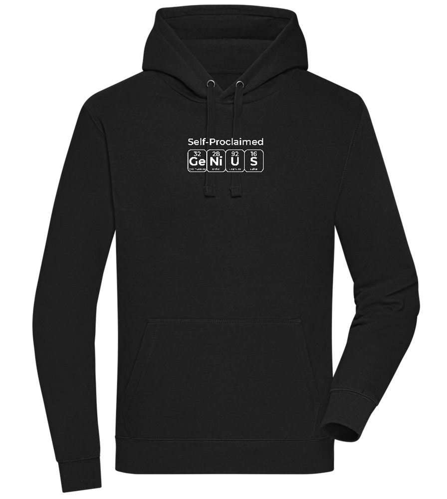 Genius Periodic Table Design - Premium unisex hoodie_BLACK_front