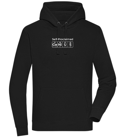 Genius Periodic Table Design - Premium unisex hoodie_BLACK_front