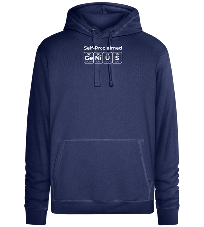 Genius Periodic Table Design - Premium unisex hoodie_DENIM CHINA_front