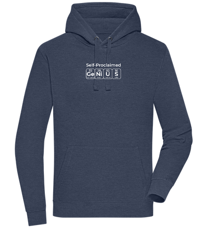 Genius Periodic Table Design - Premium unisex hoodie_DENIM CHINA_front