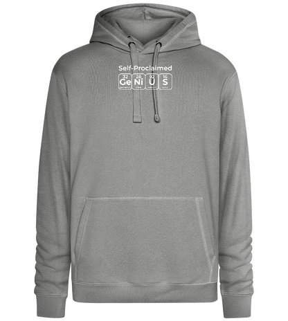 Genius Periodic Table Design - Premium unisex hoodie_ORION GREY II_front