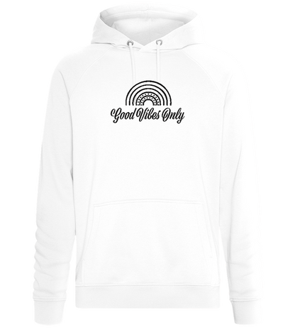 Good Vibes Only Design - Comfort unisex hoodie_WHITE_front