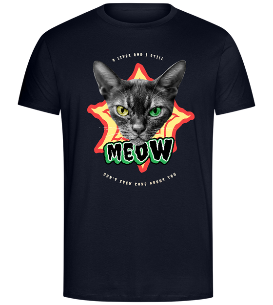 9 Lives Design - Comfort Unisex T-Shirt_FRENCH NAVY_front