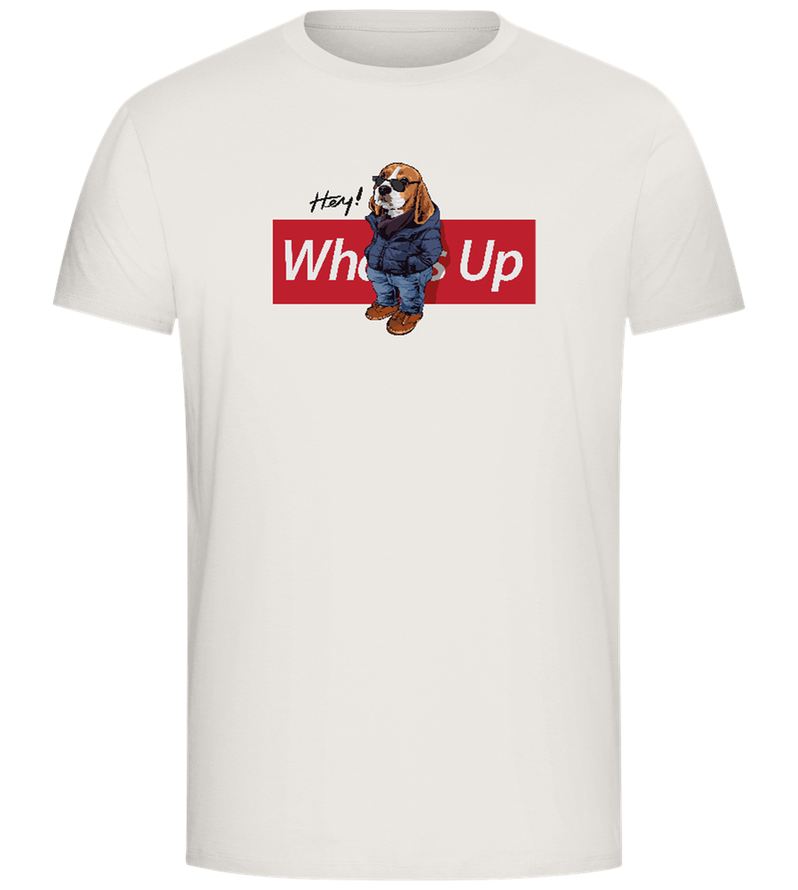 Hey Whats Up Design - Comfort Unisex T-Shirt_ECRU_front