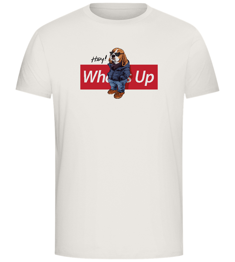 Hey Whats Up Design - Comfort Unisex T-Shirt_ECRU_front