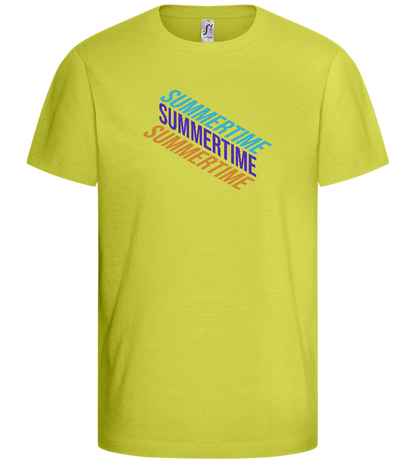 Summertime Design - Basic kids t-shirt_GREEN APPLE_front