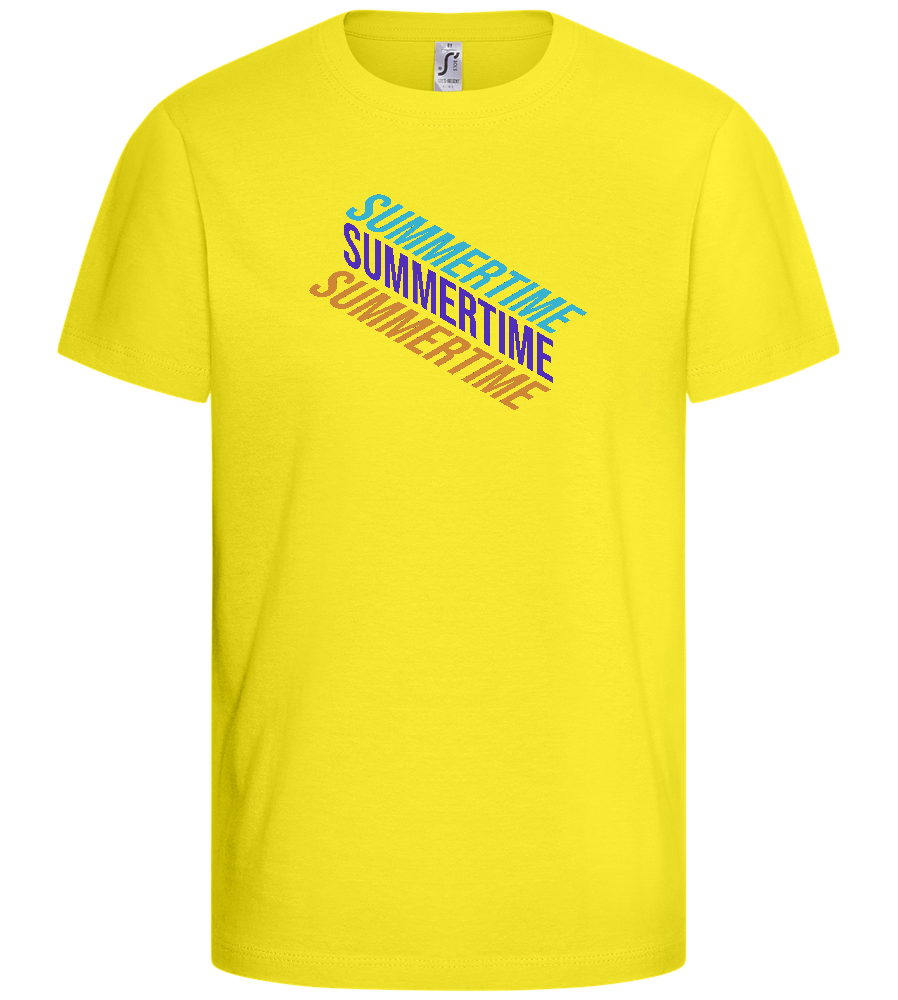 Summertime Design - Basic kids t-shirt_LEMON_front