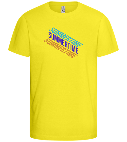 Summertime Design - Basic kids t-shirt_LEMON_front