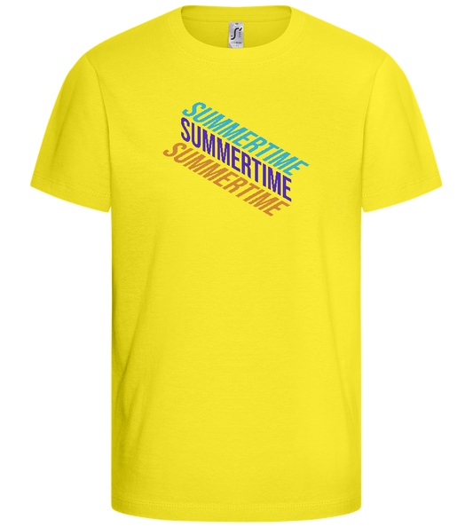 Summertime Design - Basic kids t-shirt_LEMON_front