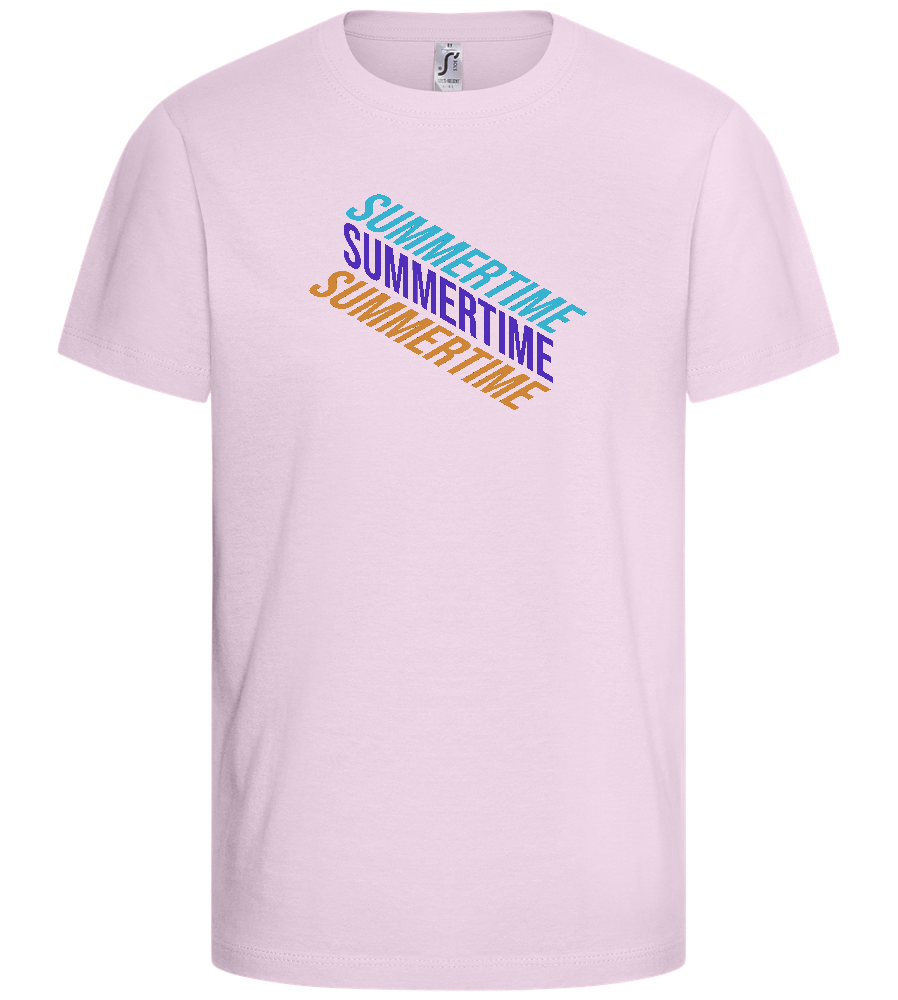 Summertime Design - Basic kids t-shirt_LIGHT PINK_front