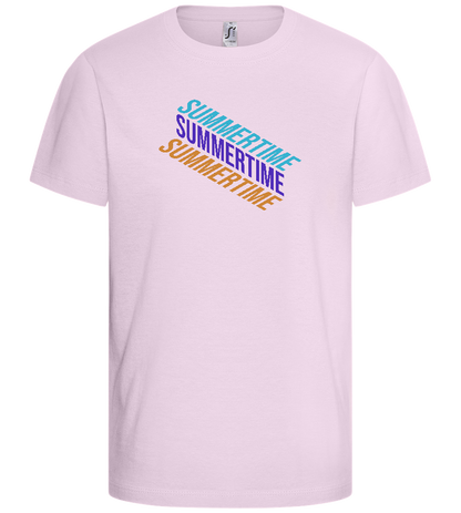 Summertime Design - Basic kids t-shirt_LIGHT PINK_front