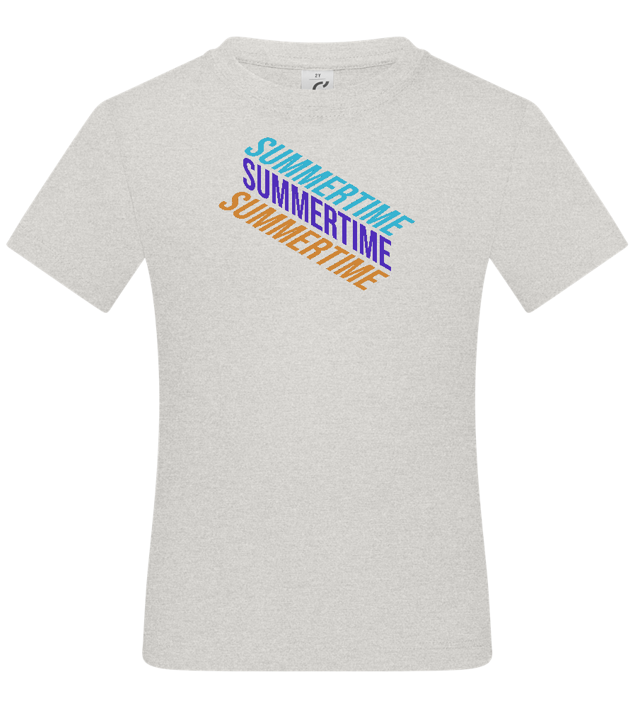 Summertime Design - Basic kids t-shirt_VIBRANT WHITE_front