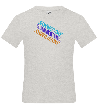 Summertime Design - Basic kids t-shirt_VIBRANT WHITE_front