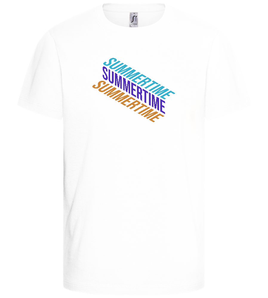 Summertime Design - Basic kids t-shirt_WHITE_front