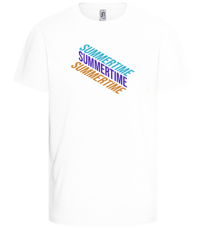 Summertime Design - Basic kids t-shirt_WHITE_front