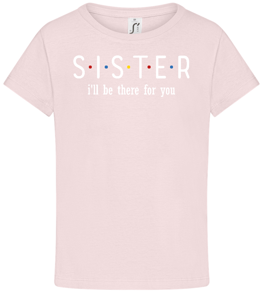 Sister Design - Comfort girls' t-shirt_MEDIUM PINK_front