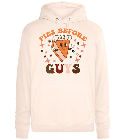 Retro Pies Before Guys Design - Premium unisex hoodie_LIGHT PEACH ROSE_front