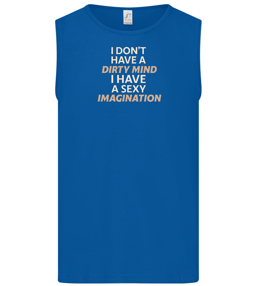 Sexy Imagination Design - Basic men's tank top_ROYAL_front