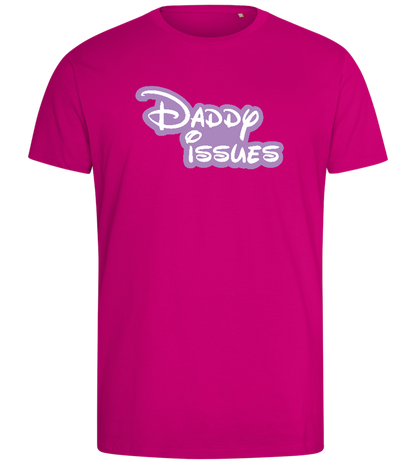 Daddy Issues Design - Comfort men's fitted t-shirt_FUCHSIA_front