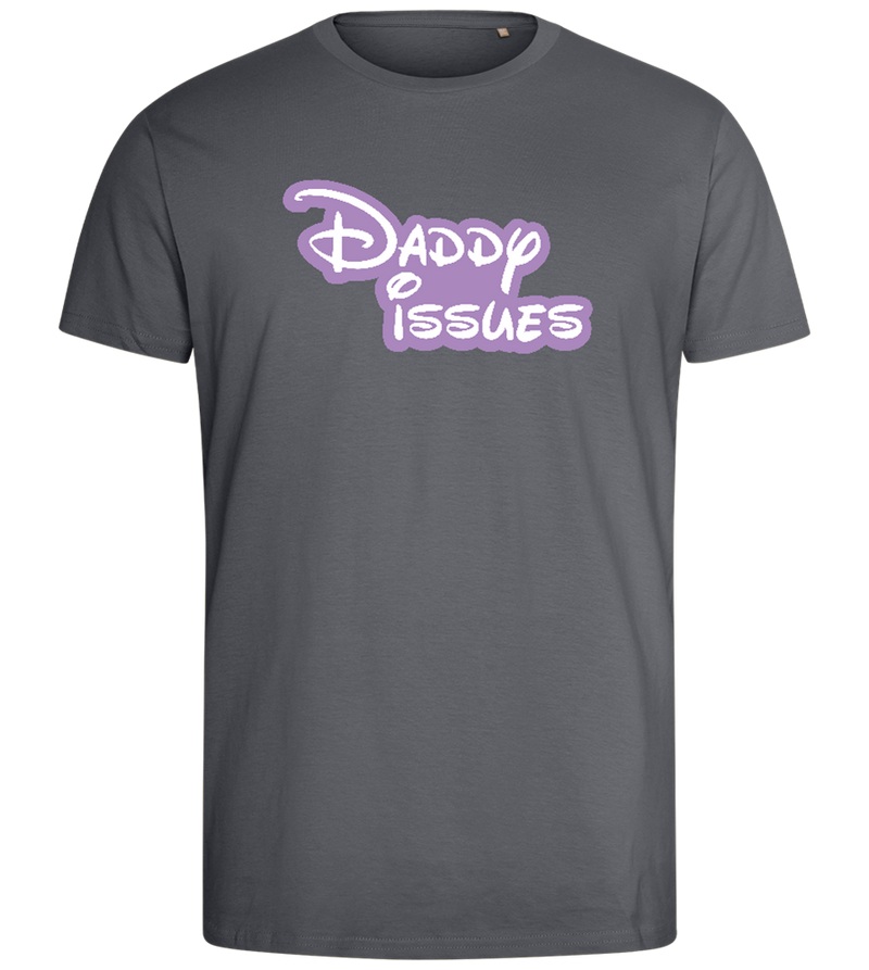 Daddy Issues Design - Comfort men's fitted t-shirt_MOUSE GREY_front