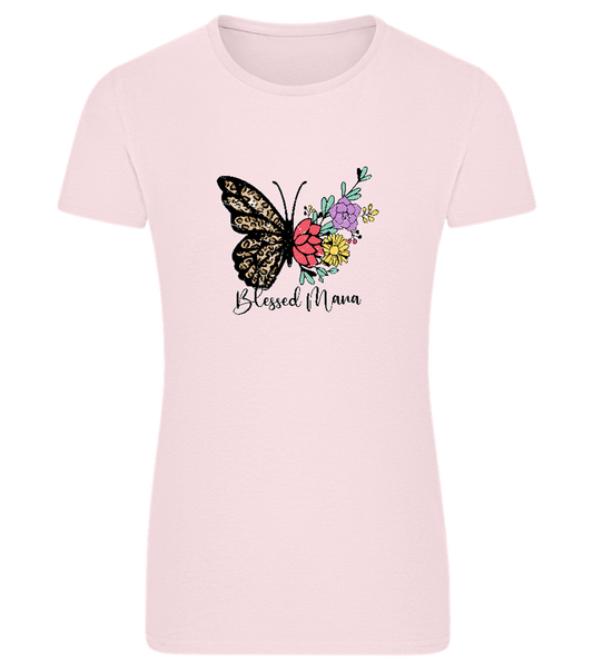 Blessed Mama Design - Comfort women's fitted t-shirt_LIGHT PINK_front