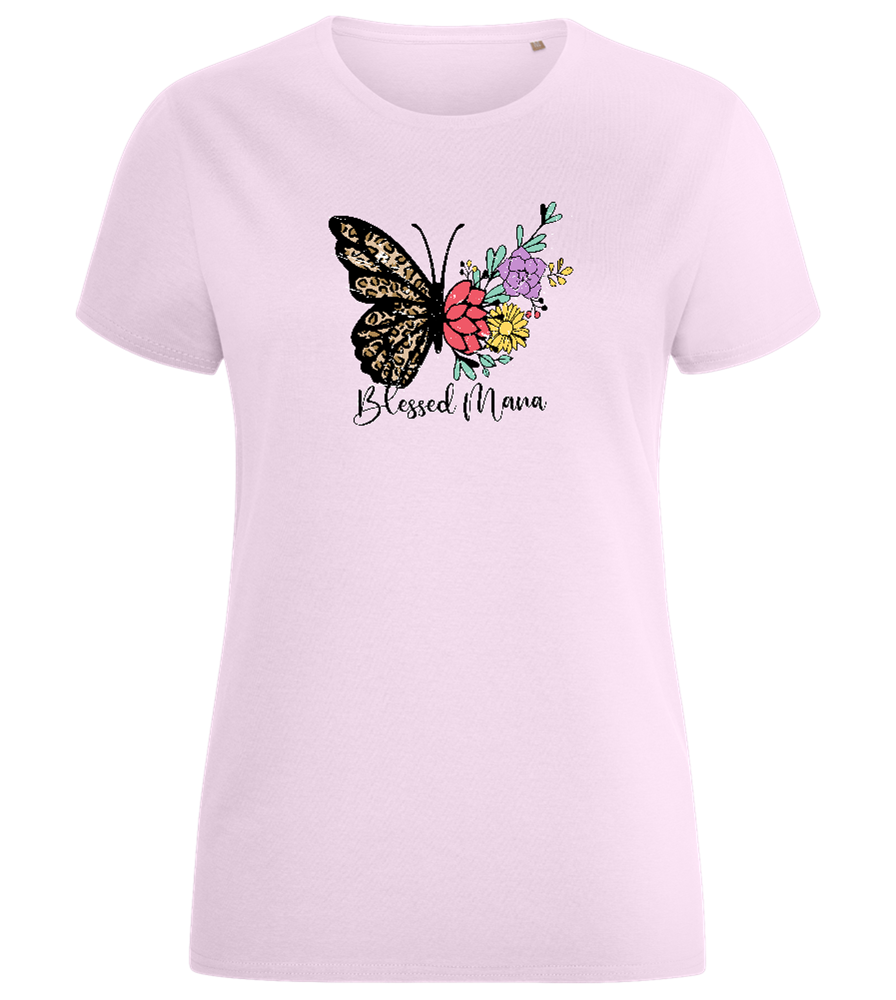 Blessed Mama Design - Comfort women's fitted t-shirt_LIGHT PINK_front