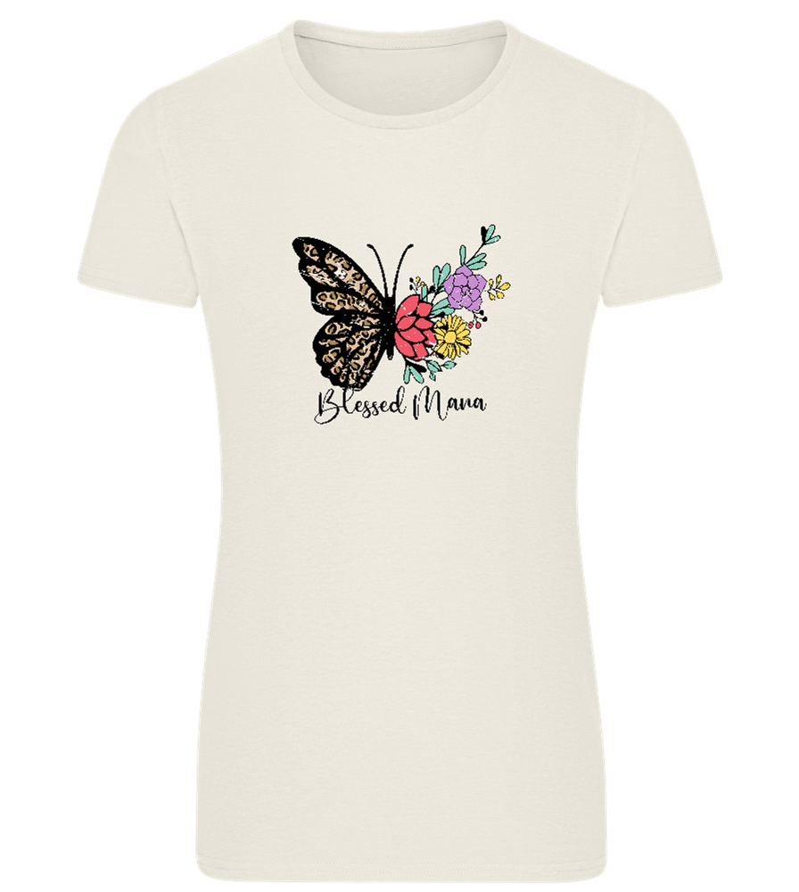 Blessed Mama Design - Comfort women's fitted t-shirt_SILESTONE_front