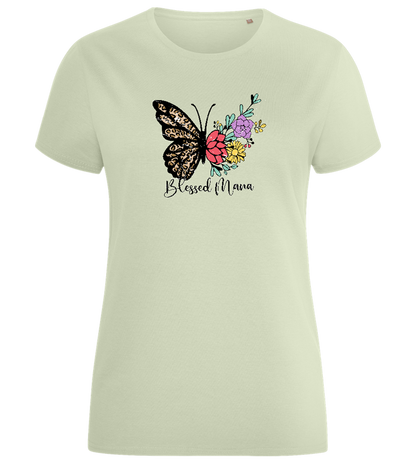 Blessed Mama Design - Comfort women's fitted t-shirt_SILESTONE_front