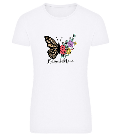 Blessed Mama Design - Comfort women's fitted t-shirt_WHITE_front