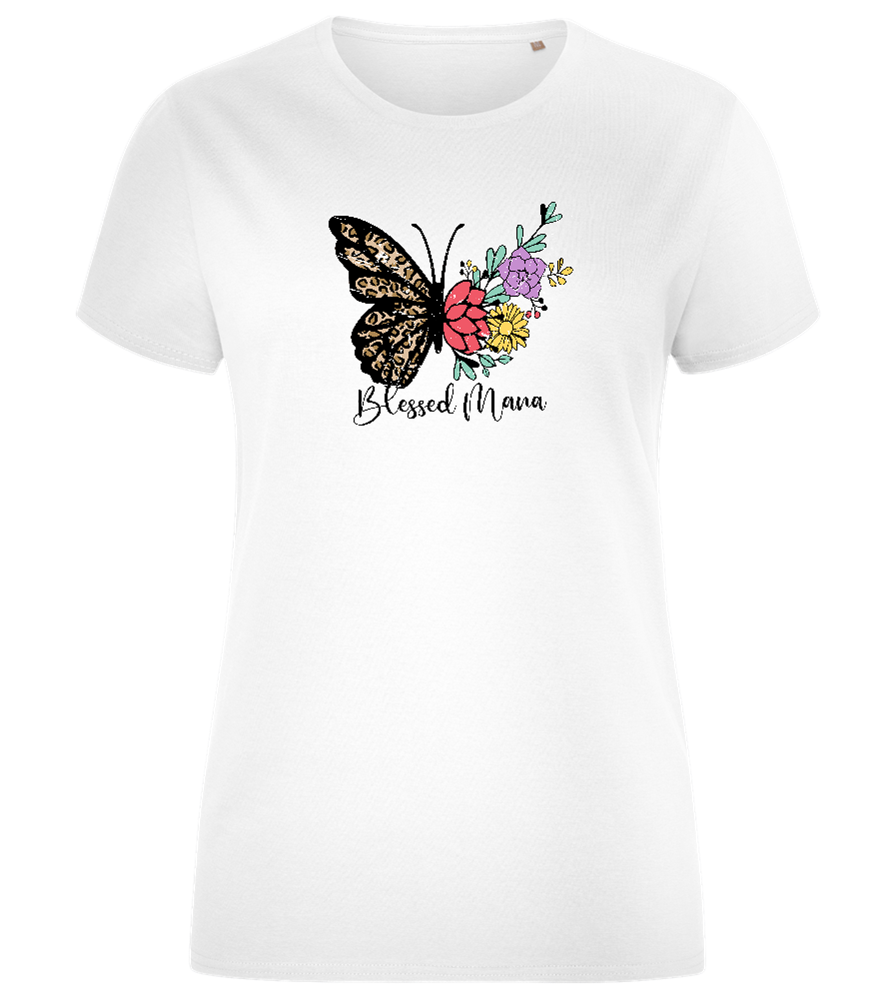 Blessed Mama Design - Comfort women's fitted t-shirt_WHITE_front