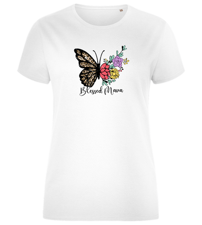 Blessed Mama Design - Comfort women's fitted t-shirt_WHITE_front