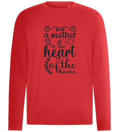 Mother Heart of Home Design - Comfort unisex sweater_RED_front