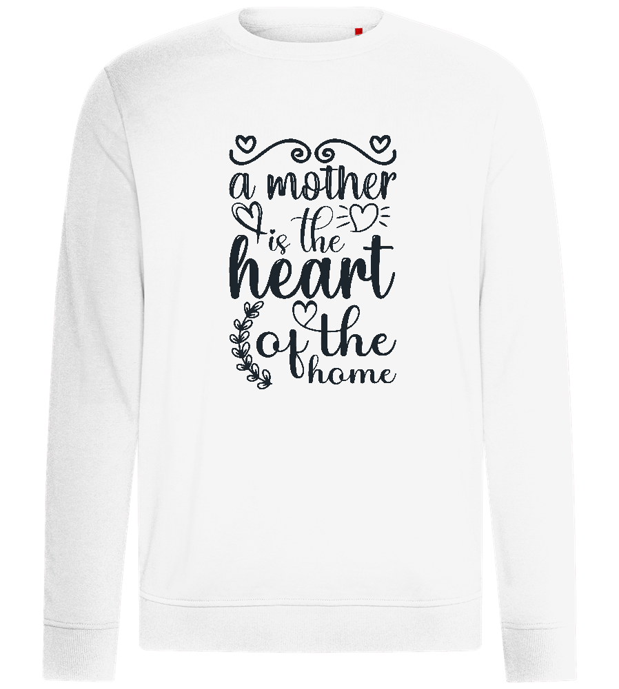 Mother Heart of Home Design - Comfort unisex sweater_WHITE_front