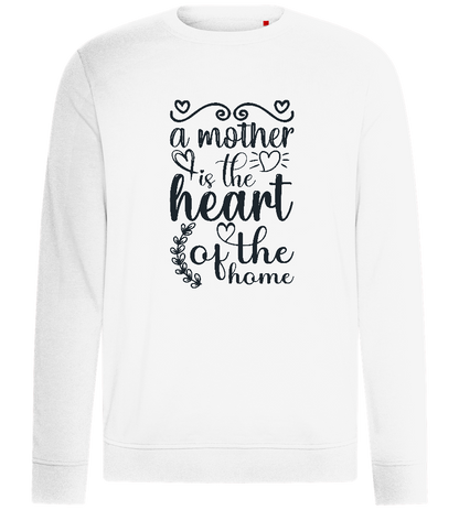 Mother Heart of Home Design - Comfort unisex sweater_WHITE_front