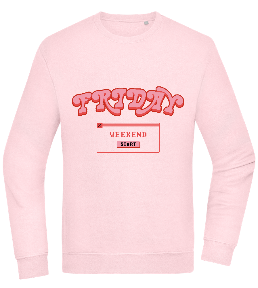 Friday Weekend Design - Comfort Essential Unisex Sweater_LIGHT PEACH ROSE_front