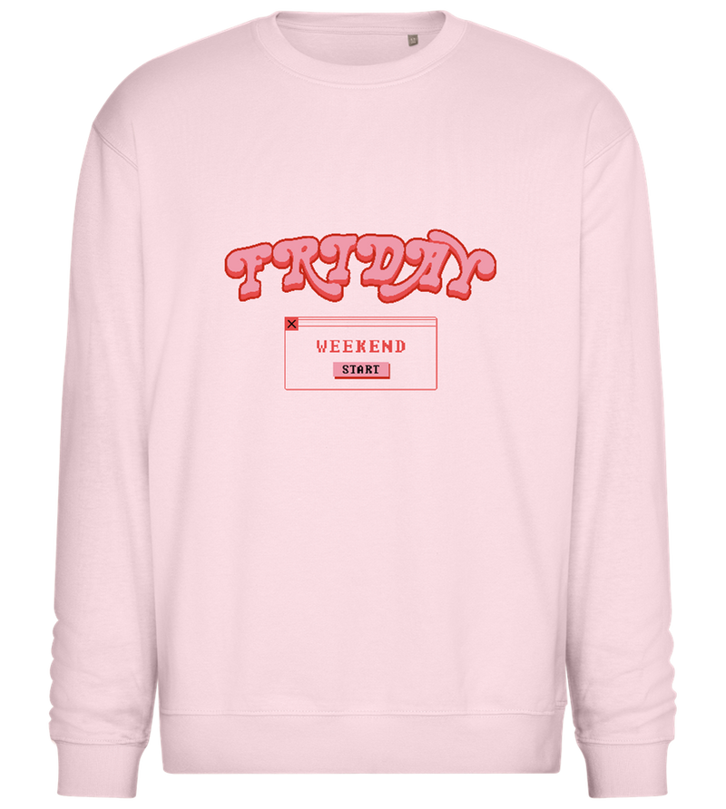 Friday Weekend Design - Comfort Essential Unisex Sweater_LIGHT PEACH ROSE_front