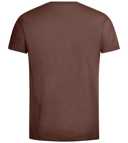 Born to Ride Two Wheels Design - Premium men's t-shirt_CHOCOLATE_back