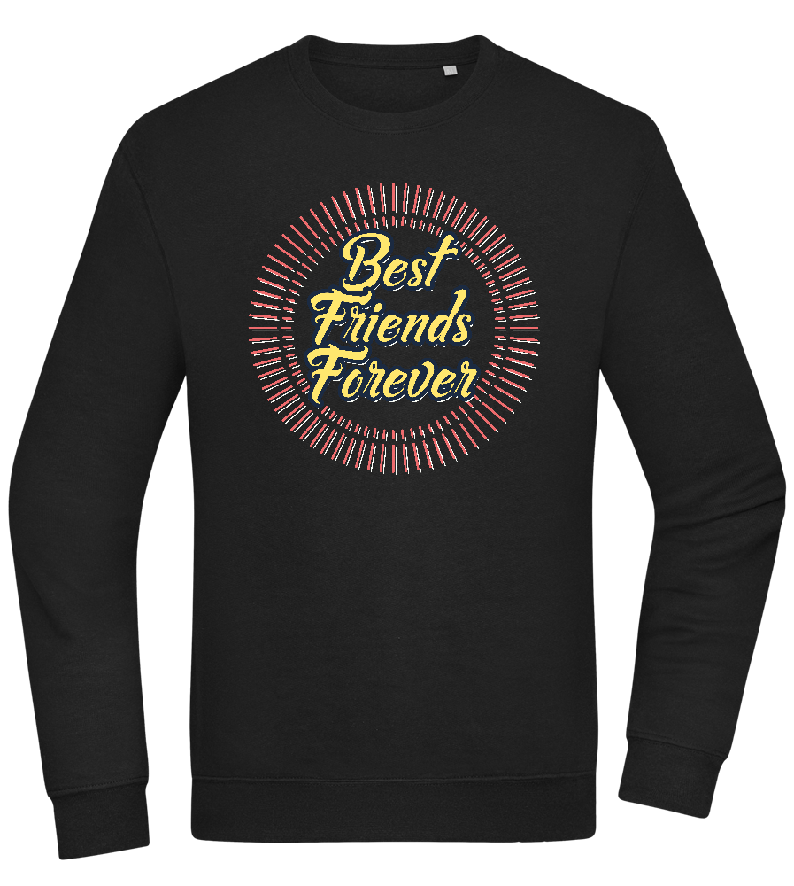 Best Friends Forever Design - Comfort Essential Unisex Sweater_BLACK_front