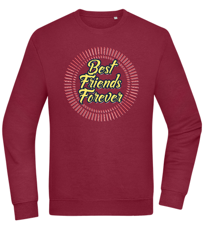 Best Friends Forever Design - Comfort Essential Unisex Sweater_BORDEAUX_front