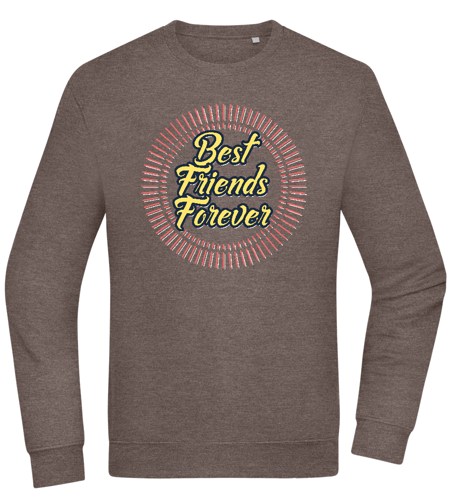 Best Friends Forever Design - Comfort Essential Unisex Sweater_CHARCOAL CHIN_front