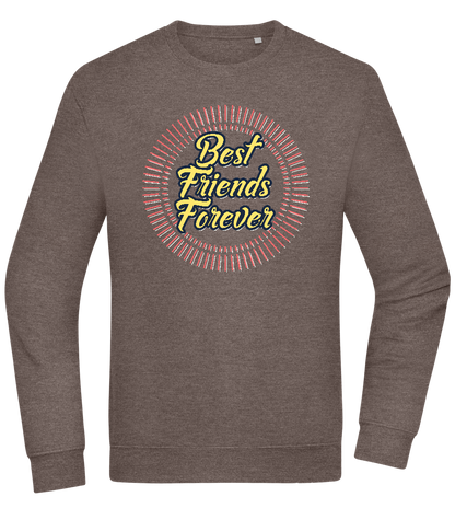 Best Friends Forever Design - Comfort Essential Unisex Sweater_CHARCOAL CHIN_front