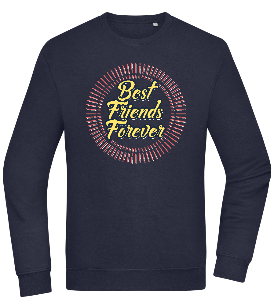 Best Friends Forever Design - Comfort Essential Unisex Sweater_FRENCH NAVY_front