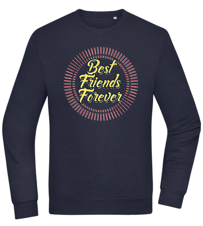 Best Friends Forever Design - Comfort Essential Unisex Sweater_FRENCH NAVY_front