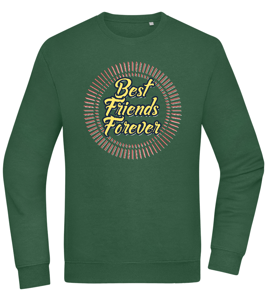 Best Friends Forever Design - Comfort Essential Unisex Sweater_GREEN BOTTLE_front