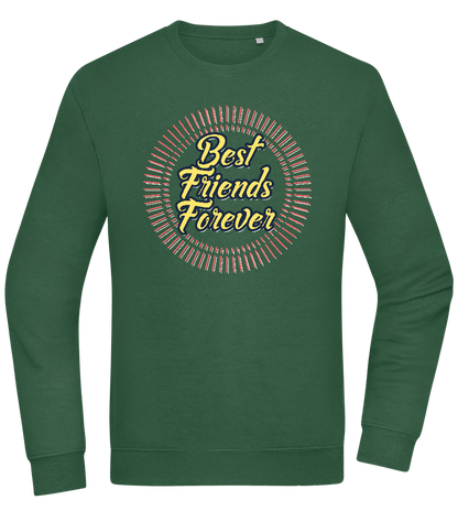 Best Friends Forever Design - Comfort Essential Unisex Sweater_GREEN BOTTLE_front