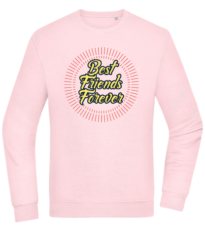 Best Friends Forever Design - Comfort Essential Unisex Sweater_LIGHT PEACH ROSE_front