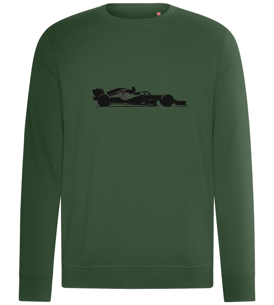 F1 Black Silhouette Design - Comfort unisex sweater_GREEN BOTTLE_front