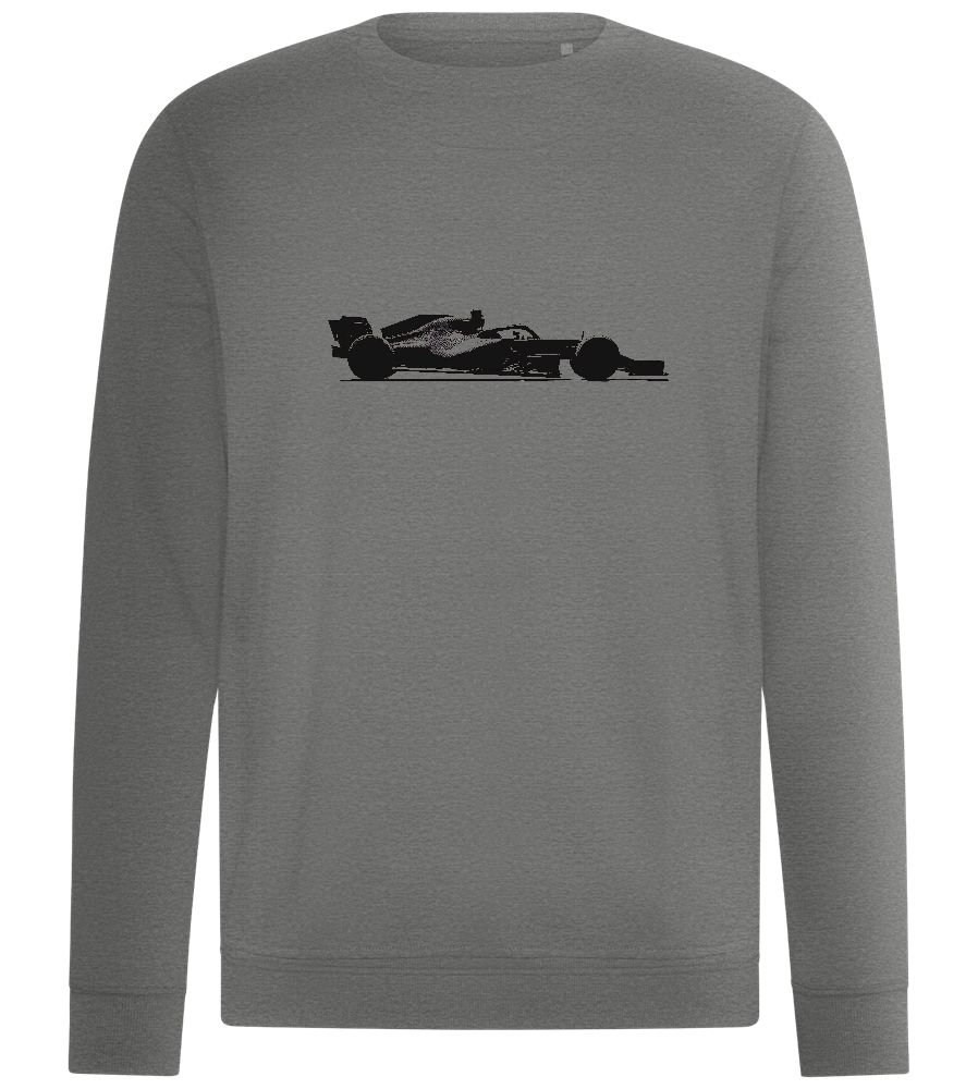 F1 Black Silhouette Design - Comfort unisex sweater_ORION GREY II_front