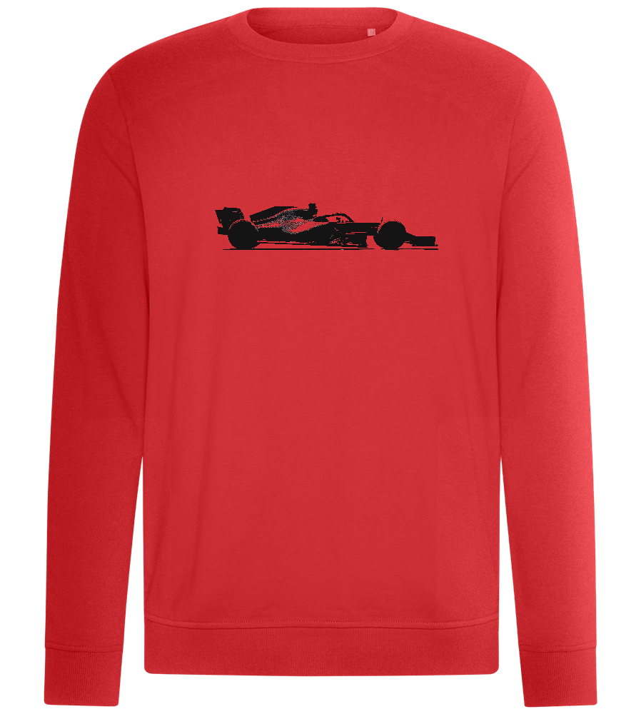 F1 Black Silhouette Design - Comfort unisex sweater_RED_front